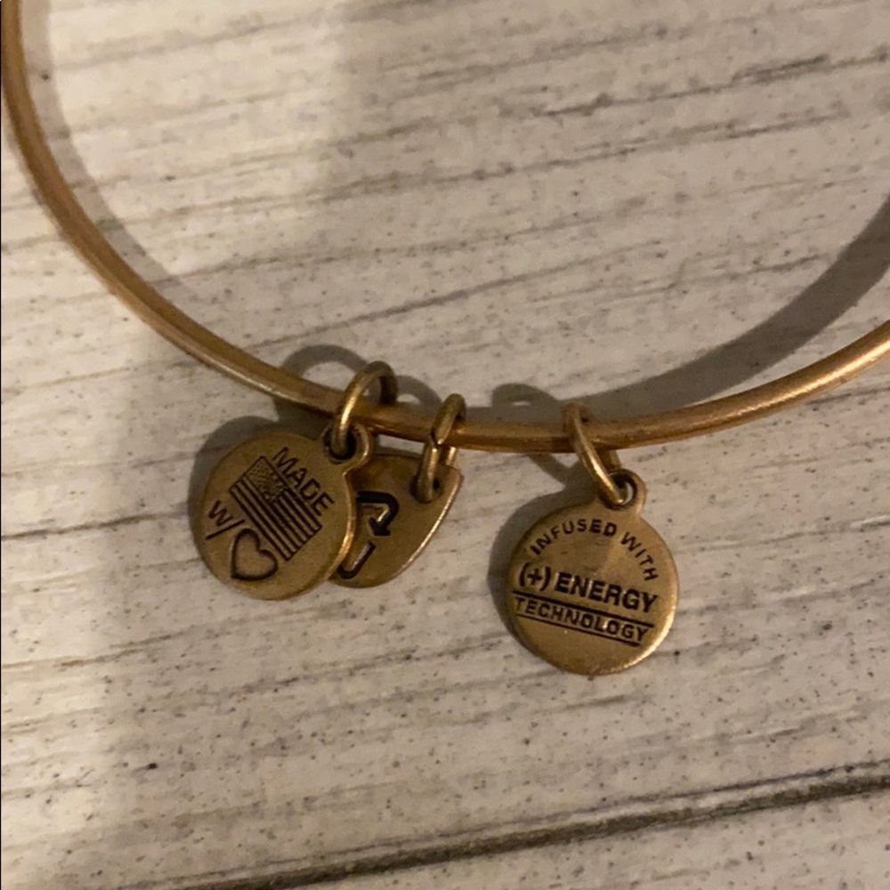 Alex & Ani Script K Bracelet - Picture 3 of 3